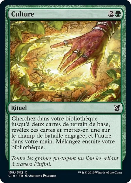 Culture, carte Magic C19 159 — extension Commander 2019