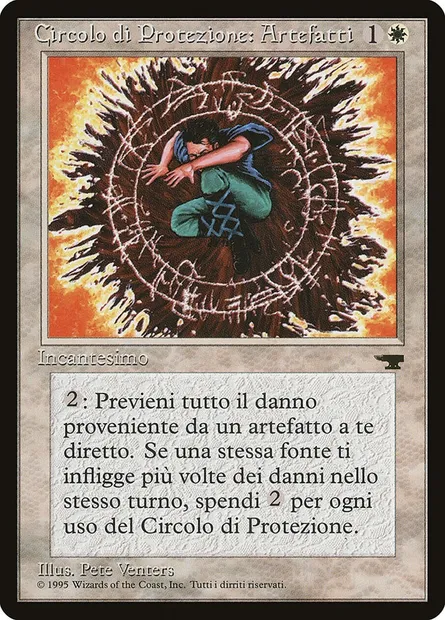 Circle of Protection: Artifacts, Magic card RIN 5 — Rinascimento set