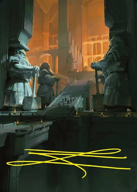 Mines of Moria // Mines of Moria, carte Magic ALTR 56 — extension Tales of Middle-earth Art Series