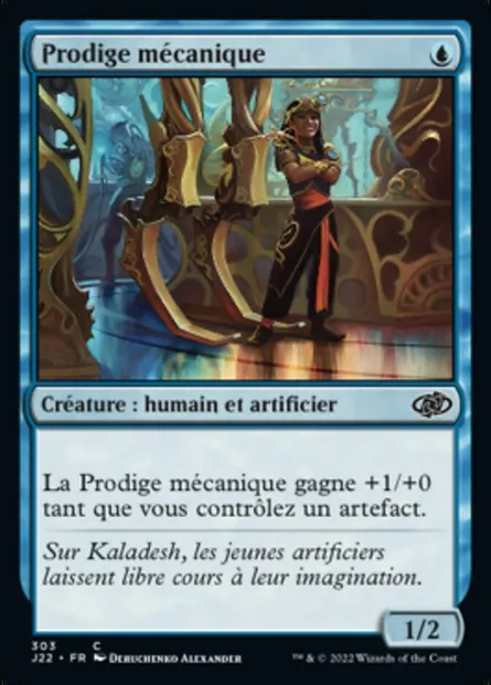 Prodige mécanique, carte Magic J22 303 — extension Jumpstart 2022