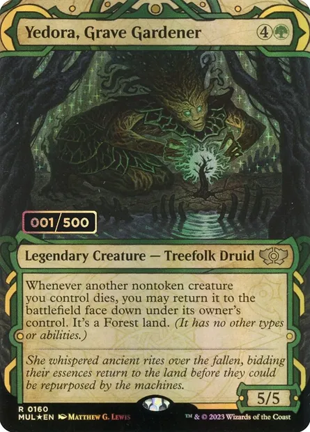 Yedora, Grave Gardener, Magic card MUL 160z — Multiverse Legends set
