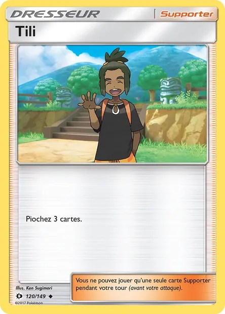 Tili, carte Pokémon SUM 120 — extension Soleil et Lune
