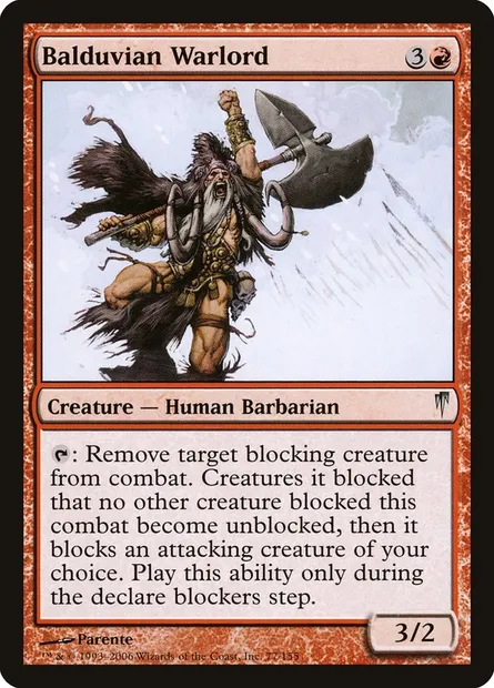 Balduvian Warlord, Magic card CSP 77 — Coldsnap set