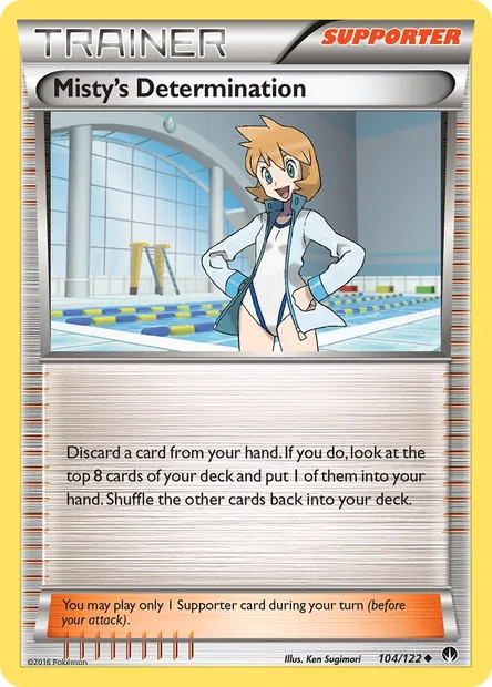 Misty's Determination, Pokémon card BKP 104 — BREAKpoint set