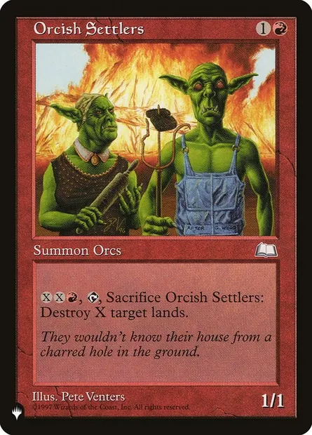 Orcish Settlers, Magic card PLST WTH-112 — The List set