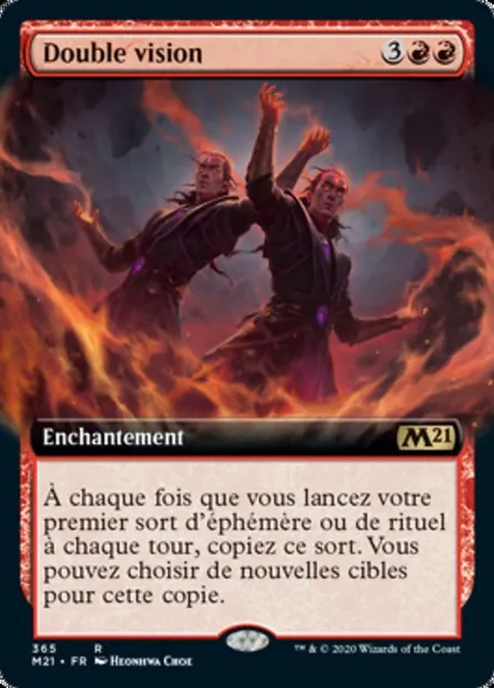 Double vision, carte Magic M21 365 — extension Core Set 2021