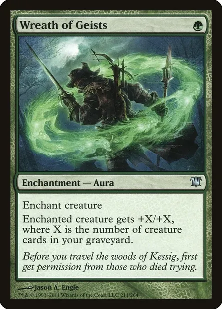 Wreath of Geists, Magic card ISD 211 — Innistrad set