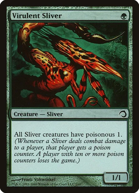 Virulent Sliver, Magic card H09 2 — Premium Deck Series: Slivers set