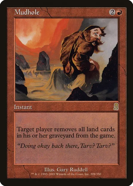 Mudhole, Magic card ODY 208 — Odyssey set