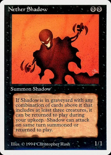 Nether Shadow, Magic card SUM 118 — Summer Magic / Edgar set
