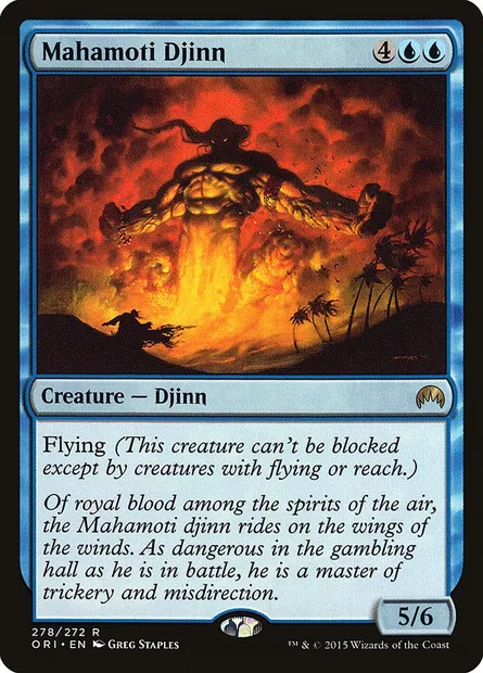 Mahamoti Djinn, Magic card ORI 278 — Magic Origins set