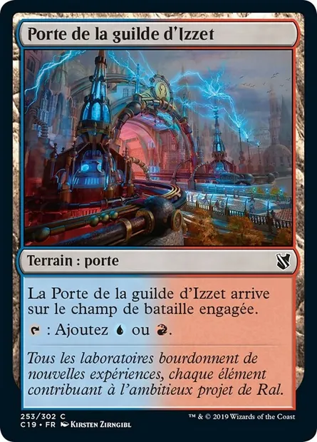 Porte de la guilde d'Izzet, carte Magic C19 253 — extension Commander 2019