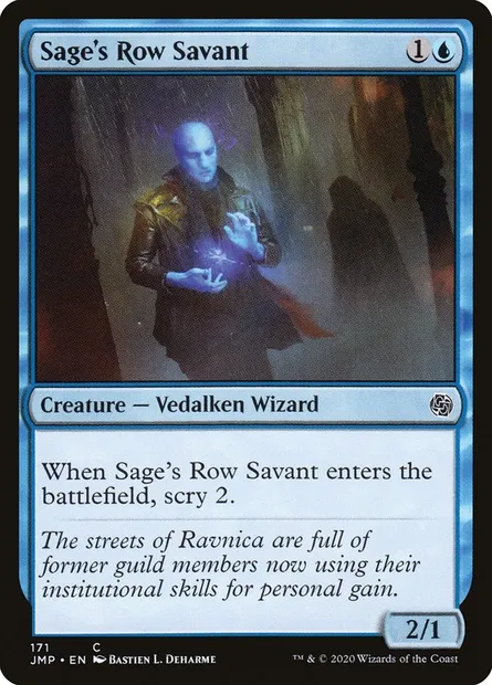 Sage's Row Savant, Magic card JMP 171 — Jumpstart set