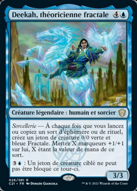 Deekah, théoricienne fractale, carte Magic C21 26 — extension Commander 2021