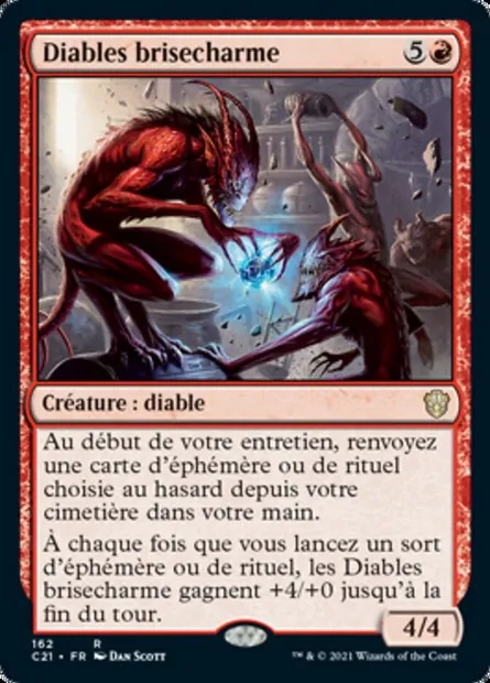 Diables brisecharme, carte Magic C21 162 — extension Commander 2021