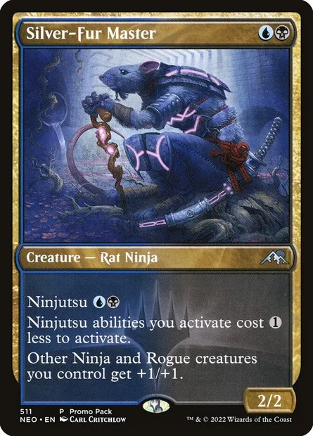 Silver-Fur Master, Magic card NEO 511 — Kamigawa: Neon Dynasty set