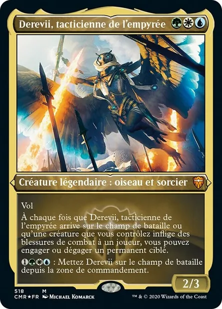 Derevii, tacticienne de l'empyrée, carte Magic CMR 518 — extension Commander Legends
