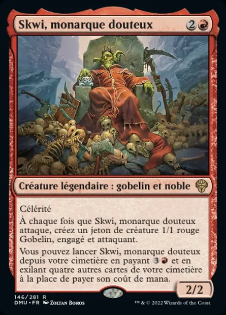 Skwi, monarque douteux, carte Magic DMU 146 — extension Dominaria Uni