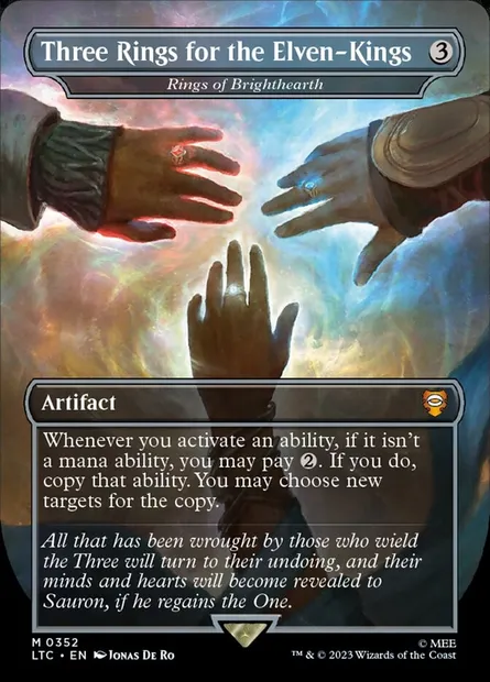 Rings of Brighthearth, Magic card LTC 352 — Tales of Middle-earth Commander set