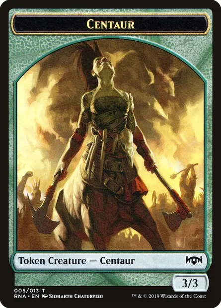 Centaur, carte Magic TRNA 5 — extension Ravnica Allegiance Tokens
