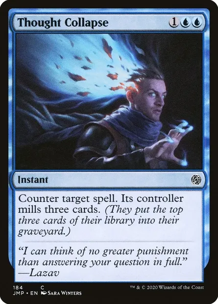 Thought Collapse, Magic card JMP 184 — Jumpstart set