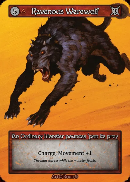 Ravenous Werewolf, carte Sorcery GOT 153 — extension Gothic