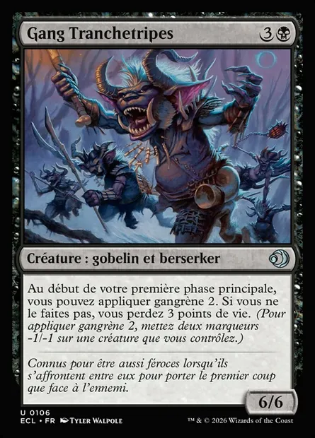 Gang Tranchetripes, carte Magic ECL 106 — extension Lorwyn Eclipsed