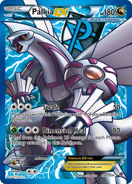 Palkia-EX, Pokémon card PLB 100 — Plasma Blast set
