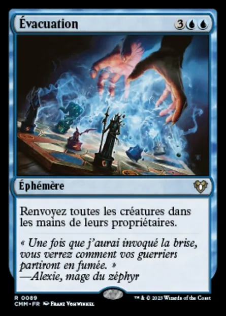Évacuation, carte Magic CMM 89 — extension Commander Masters
