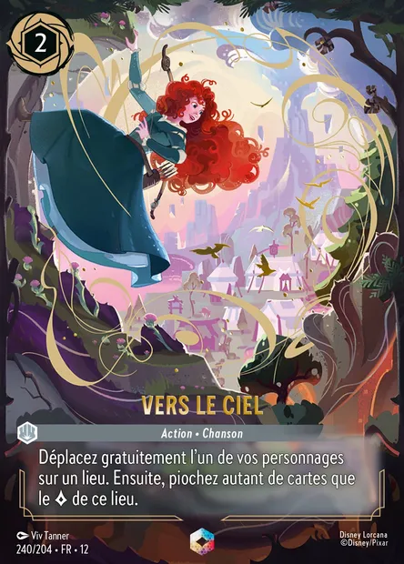 Vers le ciel, carte Disney Lorcana CH12-240 — extension Contrées Inconnues