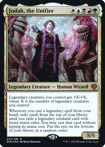 Jodah, the Unifier, Magic card PDMU 203s — Dominaria United Promos set