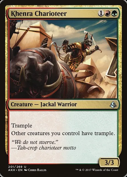 Khenra Charioteer, Magic card AKH 201 — Amonkhet set