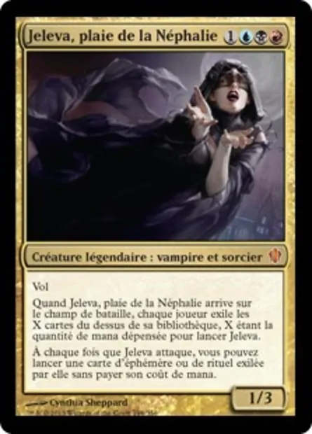 Jeleva, plaie de la Néphalie, carte Magic C13 194 — extension Commander 2013