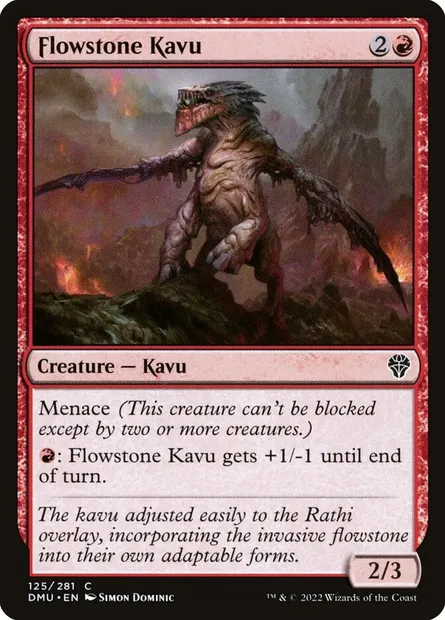 Flowstone Kavu, Magic card DMU 125 — Dominaria United set