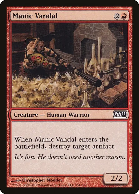 Manic Vandal, Magic card M11 151 — Magic 2011 set