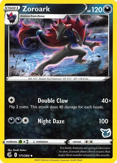 Zoroark, carte Pokémon BA22 171 — extension Battle Academy 2022