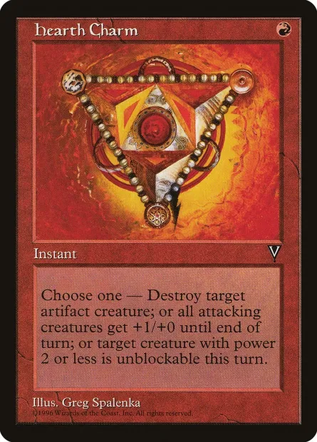 Hearth Charm, Magic card VIS 82 — Visions set
