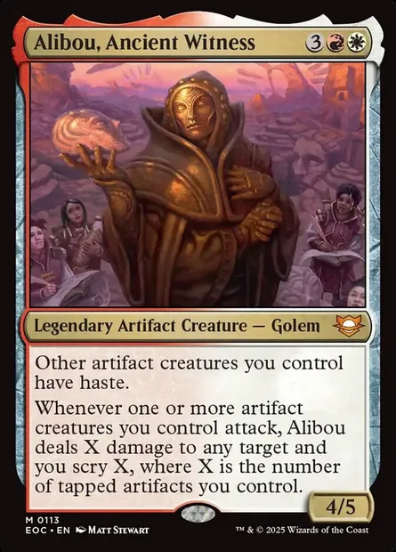 Alibou, Ancient Witness, Magic card EOC 113 — Edge of Eternities Commander set