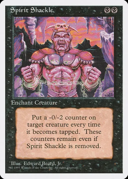 Spirit Shackle, Magic card 4ED 163 — Fourth Edition set