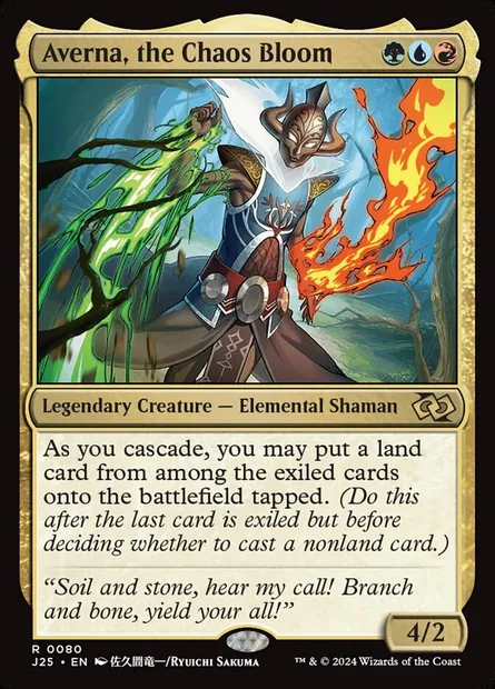 Averna, the Chaos Bloom, Magic card J25 80 — Foundations Jumpstart set