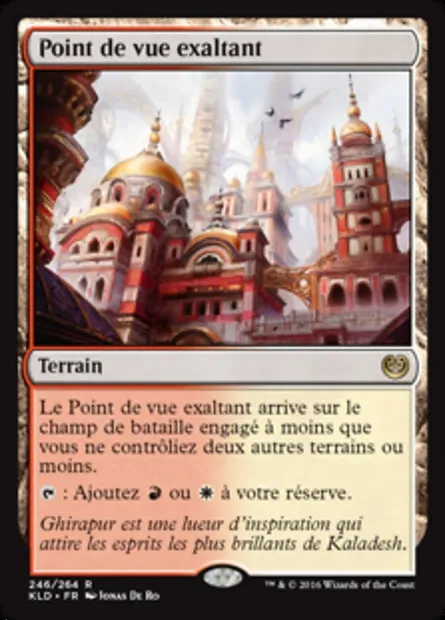 Point de vue exaltant, carte Magic KLD 246 — extension Kaladesh