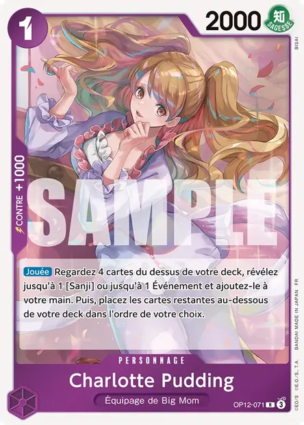 Charlotte Pudding, carte One Piece OP12-071 — extension L'HÉRITAGE DU MAÎTRE