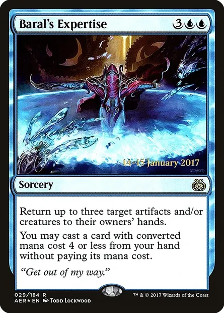 Baral's Expertise, Magic card PAER 29s — Aether Revolt Promos set