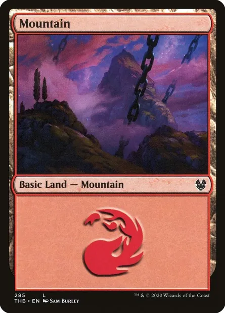 Mountain, Magic card THB 285 — Theros Beyond Death set