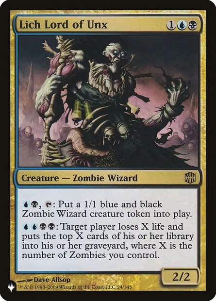 Lich Lord of Unx, Magic card PLST ARB-24 — The List set