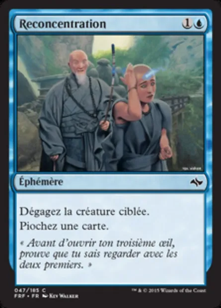 Reconcentration, carte Magic FRF 47 — extension Destin reforgé