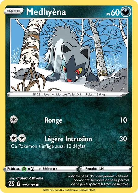 Medhyèna, carte Pokémon ASR 095 — extension Astres Radieux