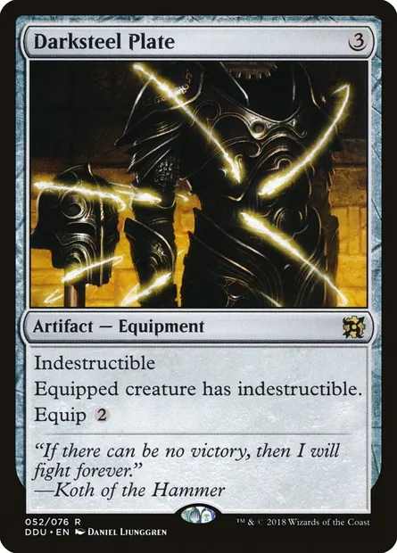Plaque de sombracier, carte Magic DDU 52 — extension Duel Decks: Elves vs. Inventors
