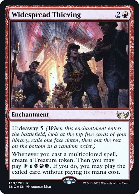 Widespread Thieving, Magic card PSNC 130s — Streets of New Capenna Promos set
