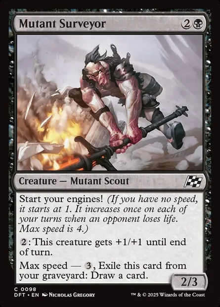 Mutant Surveyor, Magic card DFT 98 — Aetherdrift set